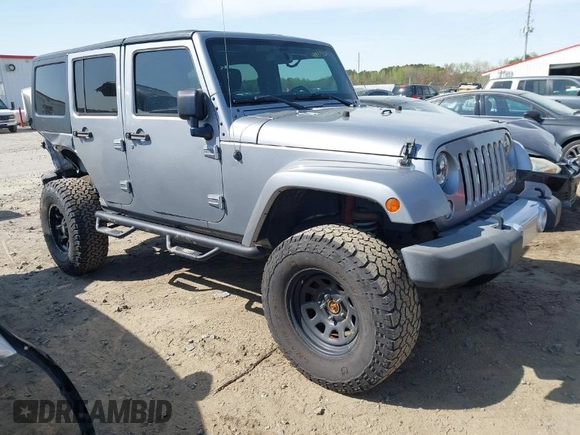 2015 Jeep Wrangler Unlimited Sahara with VIN 1C4BJWEG2FL558860, listed as a IAAI auction lot 41937360 with 113,627 mi miles. Bid and sale history available at carsss.com. Image 1.