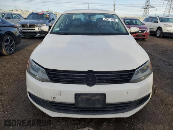 2012 Volkswagen Jetta Sedan SE w/Convenience & Sunroof with VIN 3VWDX7AJ8CM386016, listed as a Copart auction lot 46879595 with 154,968 mi miles and Clean Title. Bid and sale history available at carsss.com. Image 5.