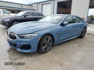 2022 BMW 8 Series 840i with VIN WBAGV4C06NCH19830, listed as a Copart auction lot 51571484 with 31,335 mi miles and Salvage Title. Bid and sale history available at carsss.com. Image 1.