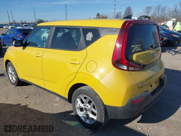 2020 Kia Soul LX with VIN KNDJ23AU5L7101306, listed as a IAAI auction lot 41855061 with 75,714 mi miles. Bid and sale history available at carsss.com. Image 3.