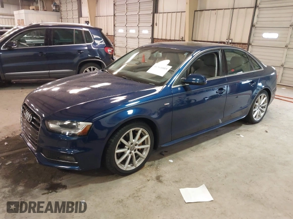 2015 Audi A4 Premium Plus with VIN WAUFFAFL2FN018024, listed as a IAAI auction lot 41364003 with 62,148 mi miles. Bid and sale history available at carsss.com. Image 22.