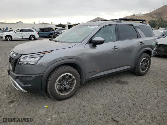 2024 Nissan Pathfinder Rock Creek with VIN 5N1DR3BD9RC240793, listed as a Copart auction lot 86364364 with 7,880 mi miles and Salvage Title. Bid and sale history available at carsss.com. Image 1.