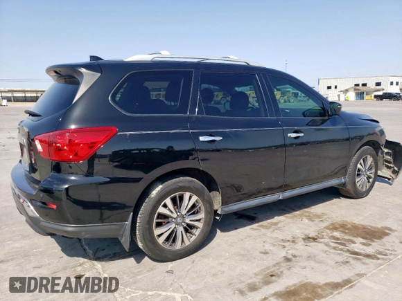 2019 Nissan Pathfinder S z VIN 5N1DR2MN1KC607076, wystawiony jako Copart lot #50372865 z przebiegiem 122 896 mil mil oraz Szkoda całkowita • Salvage title. Historia ofert i sprzedaży dostępna na DreamBid. Obrazek 3.