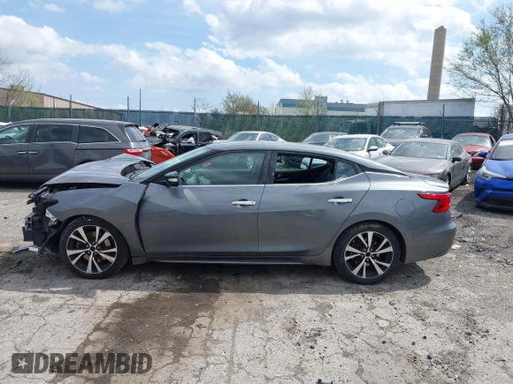 2018 Nissan Maxima SV with VIN 1N4AA6APXJC384102, listed as a IAAI auction lot 41907089 with 91,321 mi miles and . Bid and sale history available at DreamBid. Image 14.
