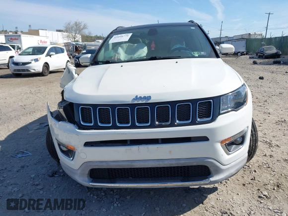 2019 Jeep Compass Limited with VIN 3C4NJDCB6KT740505, listed as a IAAI auction lot 42098770 with 57,733 mi miles and . Bid and sale history available at DreamBid. Image 11.