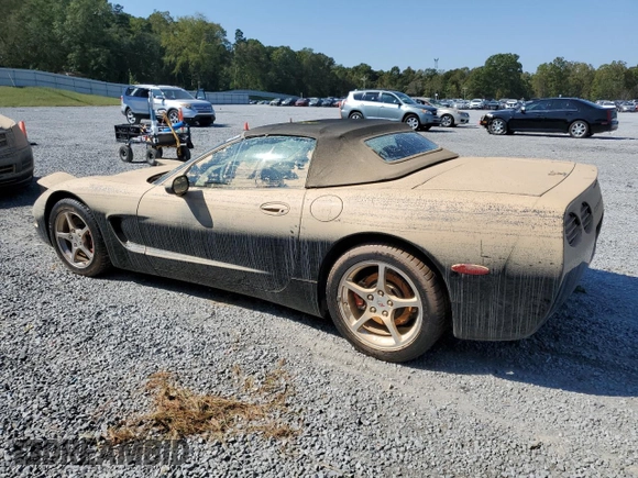 2002 Chevrolet Corvette with VIN 1G1YY32G025117759, listed as a Copart auction lot 74715264 with 0 mi miles and Salvage Title. Bid and sale history available at carsss.com. Image 2.