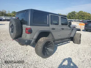 2018 Jeep Wrangler Unlimited Rubicon with VIN 1C4HJXFN9JW315938, listed as a Copart auction lot 86741084 with 83,965 mi miles and Salvage title. Bid and sale history available at DreamBid. Image 3.
