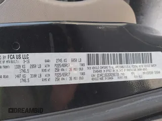 2016 Chrysler Town & Country Touring with VIN 2C4RC1BG3GR296159, listed as a IAAI auction lot 41908925 with 185,039 mi miles. Bid and sale history available at carsss.com. Image 9.