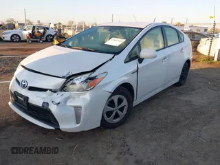2013 Toyota Prius One with VIN JTDKN3DU5D0356118, listed as a IAAI auction lot 41892349 with 181,558 mi miles. Bid and sale history available at carsss.com. Image 2.