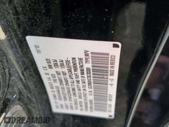 2013 Honda CR-V EX z VIN 3CZRM3H57DG703359, wystawiony jako Copart lot #50076405 z przebiegiem Nie podano mil oraz Szkoda całkowita • Salvage title. Historia ofert i sprzedaży dostępna na DreamBid. Obrazek 14.