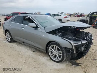 2023 Cadillac CT4 Luxury with VIN 1G6DJ5RKXP0124502, listed as a Copart auction lot 69847944 with 15,092 mi miles and Salvage Title. Bid and sale history available at carsss.com. Image 4.