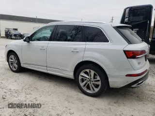 2023 Audi Q7 Premium z VIN WA1AXBF78PD012961, wystawiony jako Copart lot #83528094 z przebiegiem 31 698 mil mil oraz Szkoda całkowita • Salvage title. Historia ofert i sprzedaży dostępna na DreamBid. Obrazek 2.