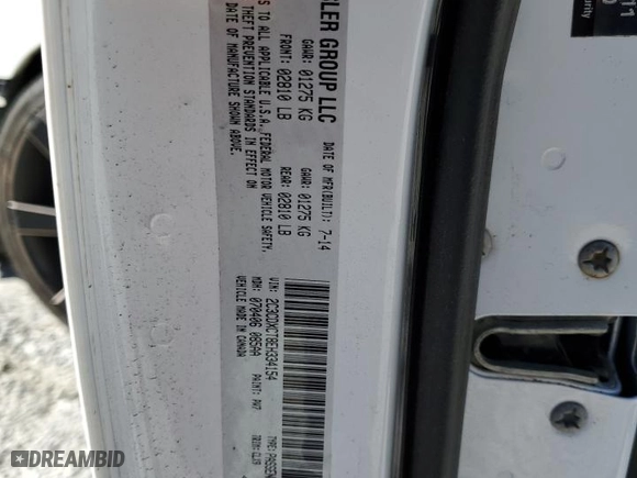 2014 Dodge Charger RT Plus with VIN 2C3CDXCT8EH334154, listed as a Copart auction lot 44622455 with 120,135 mi miles and Salvage Title. Bid and sale history available at carsss.com. Image 12.