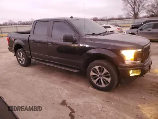 2020 Ford F-150 XL with VIN 1FTEW1EP8LFB74481, listed as a Copart auction lot 47647465 with 74,365 mi miles and Salvage Title. Bid and sale history available at carsss.com. Image 4.