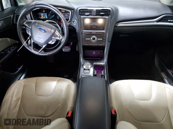 2017 Ford Fusion Hybrid Titanium with VIN 3FA6P0RU2HR394713, listed as a Copart auction lot 56070815 with 95,098 mi miles and Salvage title. Bid and sale history available at DreamBid. Image 8.