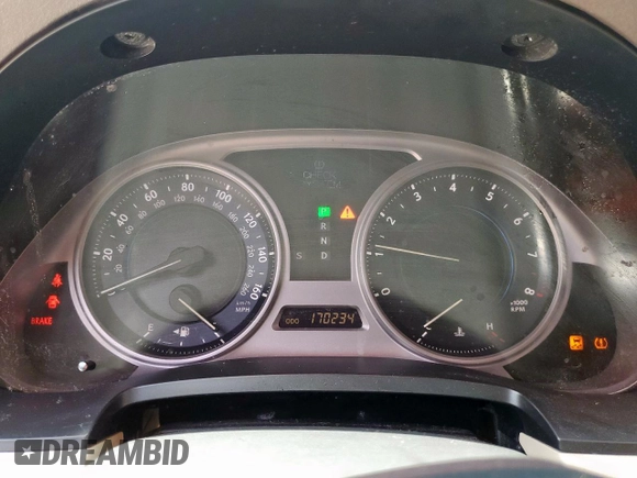 2009 Lexus IS 250 with VIN JTHBK262395095515, listed as a Copart auction lot 59943765 with 170,234 mi miles and Salvage title. Bid and sale history available at DreamBid. Image 9.