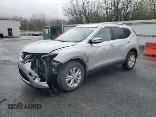 2016 Nissan Rogue SV z VIN KNMAT2MV8GP614423, wystawiony jako Copart lot #52102185 z przebiegiem 94 716 mil mil oraz Szkoda całkowita • Salvage title. Historia ofert i sprzedaży dostępna na DreamBid. Obrazek 1.