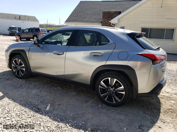 2021 Lexus UX with VIN JTHP9JBH9M2040616, listed as a Copart auction lot 49182703 with 14,339 mi miles. Bid and sale history available at carsss.com. Image 2.