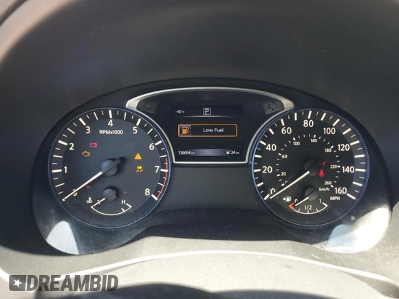 2016 Nissan Altima SV with VIN 1N4AL3AP5GC217020, listed as a Copart auction lot 52957115 with 136,694 mi miles and Salvage Title. Bid and sale history available at carsss.com. Image 9.