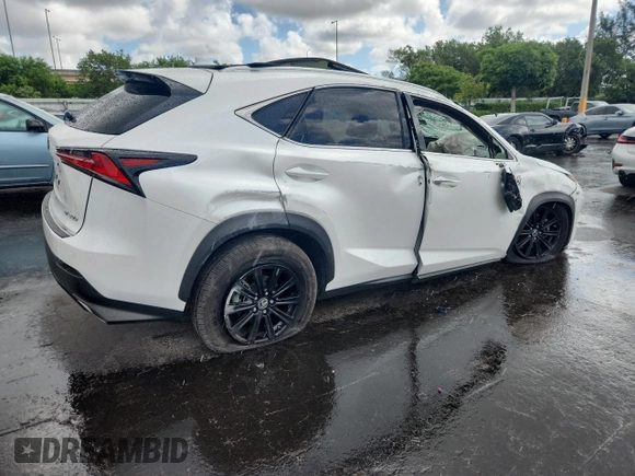 2020 Lexus NX 300 with VIN JTJDARBZ5L5000367, listed as a Copart auction lot 61573165 with 55,401 mi miles and Non repairable. Bid and sale history available at DreamBid. Image 3.