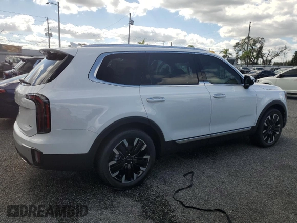 2024 Kia Telluride SX X-Line with VIN 5XYP5DGC2RG549861, listed as a Copart auction lot 81033054 with 24 mi miles and Salvage Title. Bid and sale history available at carsss.com. Image 3.