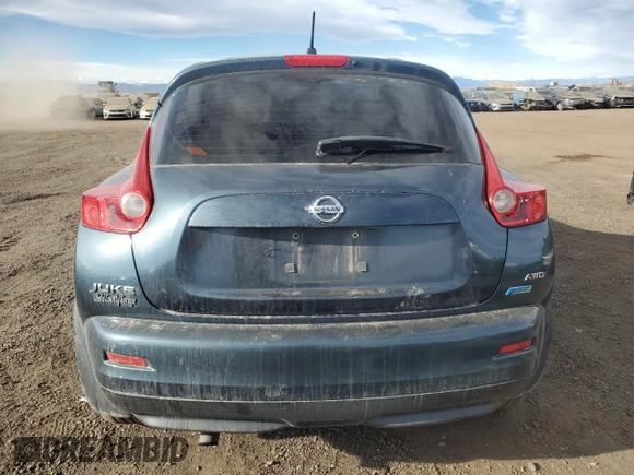2014 Nissan Juke S with VIN JN8AF5MV4ET482844, listed as a Copart auction lot 86912664 with 156,845 mi miles and Salvage Title. Bid and sale history available at carsss.com. Image 6.