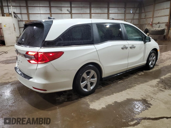 2019 Honda Odyssey EX-L with VIN 5FNRL6H70KB120310, listed as a Copart auction lot 51616445 with 124,398 mi miles and Salvage Title. Bid and sale history available at carsss.com. Image 3.