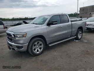 2019 Ram 1500 Big Horn/Lone Star with VIN 1C6SRFBT7KN574598, listed as a Copart auction lot 57277444 with 115,479 mi miles and Salvage Title. Bid and sale history available at carsss.com. Image 1.