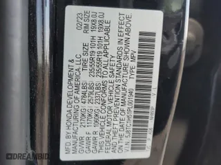 2023 Acura RDX w/Technology Package with VIN 5J8TC1H51PL001940, listed as a Copart auction lot 73582394 with 44,368 mi miles and Salvage Title. Bid and sale history available at carsss.com. Image 13.