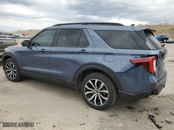 2021 Ford Explorer ST with VIN 1FM5K8GCXMGA05195, listed as a Copart auction lot 51015035 with 36,077 mi miles and Salvage Title. Bid and sale history available at carsss.com. Image 2.