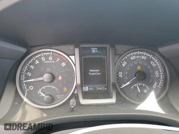 2022 Toyota Tacoma SR with VIN 3TMCZ5AN3NM511541, listed as a Copart auction lot 56299195 with 33,427 mi miles and Salvage title. Bid and sale history available at DreamBid. Image 9.