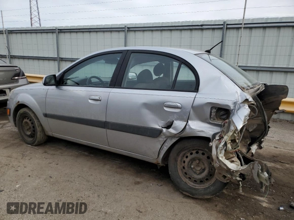 2007 Kia Rio LX with VIN KNADE123276224715, listed as a Copart auction lot 43191905 with 0 mi miles and Salvage Title. Bid and sale history available at carsss.com. Image 2.