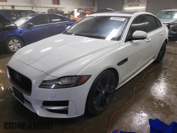 2016 Jaguar XF with VIN SAJBL4BV5GCY00349, listed as a Copart auction lot 83692684 with 71,741 mi miles and Salvage Title. Bid and sale history available at DreamBid. Image 1.