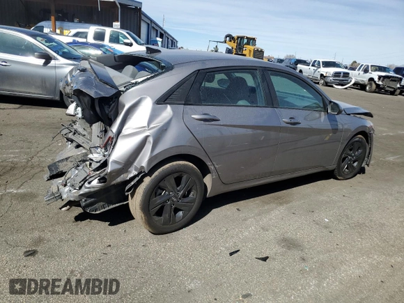 2023 Hyundai Elantra SEL with VIN KMHLM4AG7PU371997, listed as a Copart auction lot 49496675 with 75,387 mi miles and Salvage Title. Bid and sale history available at DreamBid. Image 3.