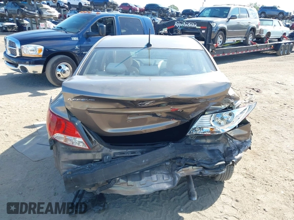 2012 Hyundai Accent GLS with VIN KMHCT4AE4CU097413, listed as a IAAI auction lot 42024571 with 120,672 mi miles. Bid and sale history available at carsss.com. Image 15.