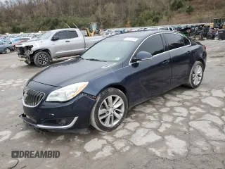 2015 Buick Regal Premium I with VIN 2G4GP5EXXF9265743, listed as a Copart auction lot 80912924 with 112,491 mi miles and Salvage title. Bid and sale history available at DreamBid. Image 1.