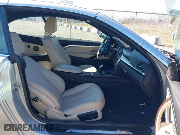 2015 BMW 4 Series 435i xDrive with VIN WBA3T7C50FPW79740, listed as a IAAI auction lot 41740148 with 90,205 mi miles and . Bid and sale history available at carsss.com. Image 5.