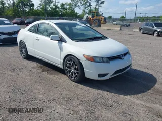 2007 Honda Civic Cpe LX with VIN 2HGFG12657H501034, listed as a IAAI auction lot 41980321 with 198,044 mi miles. Bid and sale history available at carsss.com. Image 1.