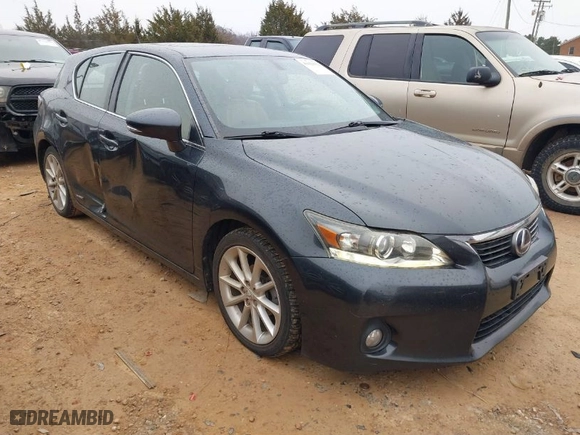 2011 Lexus CT 200h with VIN JTHKD5BH5B2003155, listed as a IAAI auction lot 41423122 with 289,052 mi miles. Bid and sale history available at carsss.com. Image 1.