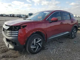 2025 Nissan Kicks SV with VIN 3N8AP6CA4SL316972, listed as a Copart auction lot 48312755 with 4,709 mi miles and Salvage Title. Bid and sale history available at carsss.com. Image 1.