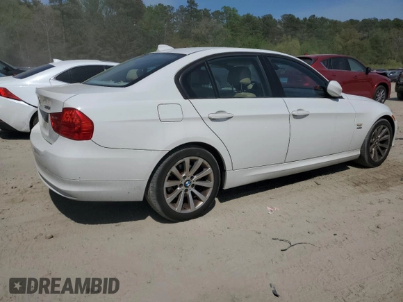 2011 BMW 3 Series 328i xDrive with VIN WBAPK5G57BNN32047, listed as a Copart auction lot 54151335 with 108,313 mi miles and Salvage Title. Bid and sale history available at DreamBid. Image 3.
