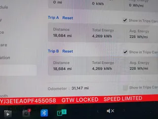 2023 Tesla Model 3 with VIN 5YJ3E1EA0PF455058, listed as a IAAI auction lot 42201618 with 31,147 mi miles and . Bid and sale history available at DreamBid. Image 7.