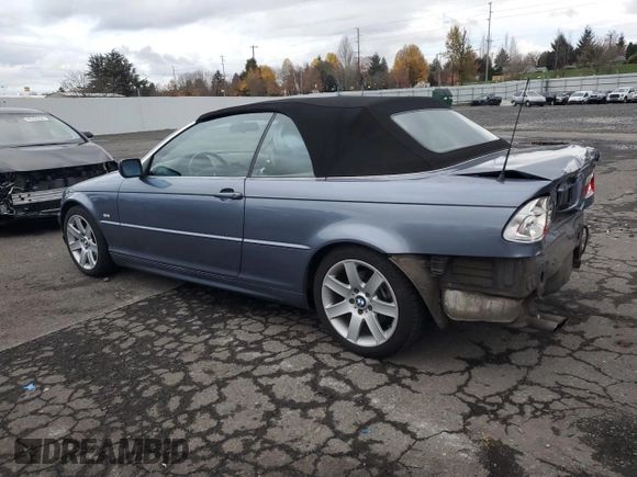 2003 BMW 3 Series 325Ci with VIN WBABS33463PG88875, listed as a Copart auction lot 80553934 with 202,964 mi miles and Salvage Title. Bid and sale history available at carsss.com. Image 2.