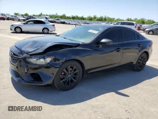 2016 Mazda 6 i Sport with VIN JM1GJ1U59G1479983, listed as a Copart auction lot 52688105 with 158,371 mi miles and Salvage Title. Bid and sale history available at DreamBid. Image 1.