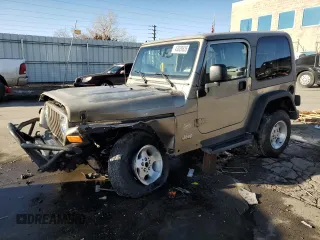 2003 Jeep Wrangler Sahara with VIN 1J4FA59S33P346980, listed as a Copart auction lot 43828835 with 133,146 mi miles and Salvage Title. Bid and sale history available at carsss.com. Image 1.