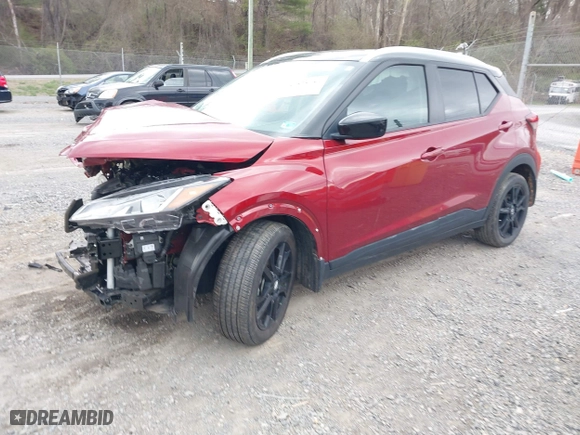 2021 Nissan Kicks SV with VIN 3N1CP5CV2ML534626, listed as a IAAI auction lot 41878089 with 36,606 mi miles. Bid and sale history available at carsss.com. Image 17.