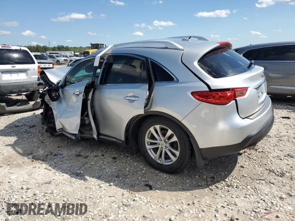 2013 Infiniti FX with VIN JN8CS1MU2DM140824, listed as a Copart auction lot 47766185 with Not Provided miles and Salvage Title. Bid and sale history available at carsss.com. Image 2.