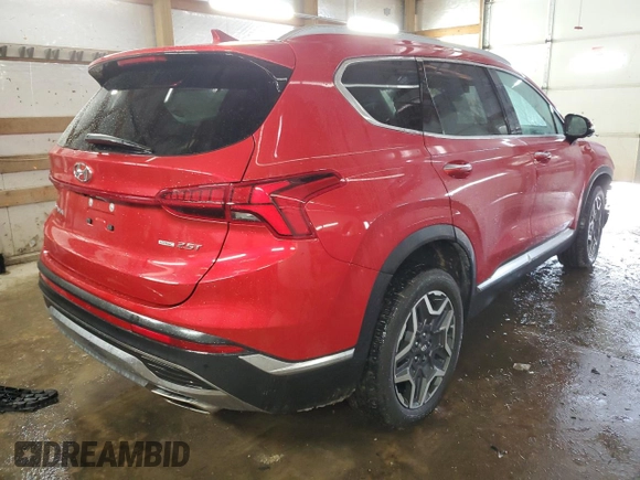 2022 Hyundai Santa Fe Limited with VIN 5NMS4DAL1NH399280, listed as a Copart auction lot 45322105 with 16,165 mi miles and Salvage Title. Bid and sale history available at carsss.com. Image 3.