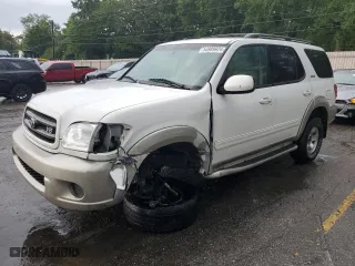 2001 Toyota Sequoia SR5 with VIN 5TDZT34A31S025587, listed as a Copart auction lot 54989924 with 236,607 mi miles and Salvage Title. Bid and sale history available at carsss.com. Image 1.