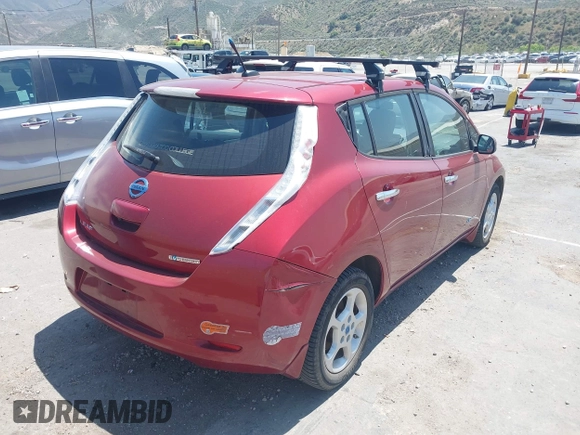 2013 Nissan LEAF SL with VIN 1N4AZ0CP3DC403872, listed as a IAAI auction lot 41669356 with 65,955 mi miles. Bid and sale history available at carsss.com. Image 4.